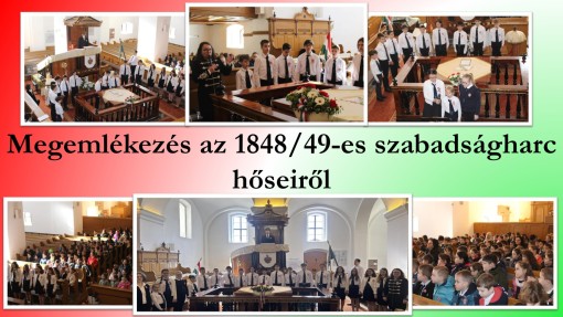 Megemlékezés az 1848/49-es szabadságharc hőseiről